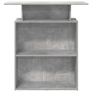 vidaXL recepciós pult betonszürke 100x40x104 cm szerelt fa