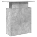 vidaXL recepciós pult betonszürke 100x40x104 cm szerelt fa