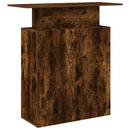 vidaXL recepciós pult füstös tölgy 100x40x104 cm szerelt fa