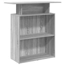 vidaXL recepciós pult szürke sonoma 100x40x104 cm szerelt fa