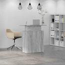 vidaXL recepciós pult szürke sonoma 100x40x104 cm szerelt fa