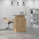 vidaXL recepciós pult kézműves tölgy 100x40x104 cm szerelt fa