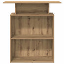 vidaXL recepciós pult kézműves tölgy 100x40x104 cm szerelt fa