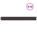 vidaXL Fűszegélyezés 10 db 10 x 103 cm Hidegen hengerelt acél Fekete