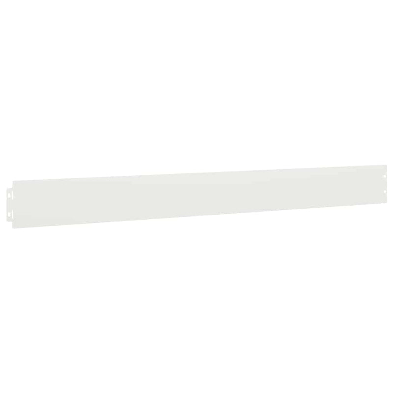 vidaXL Gyepszegélyek 10 db fehér 10x103 cm hidegen hengerelt acél