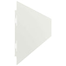 vidaXL Gyepszegélyek 10 db fehér 10x103 cm hidegen hengerelt acél