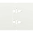 vidaXL Gyepszegélyek 10 db fehér 10x103 cm hidegen hengerelt acél