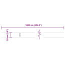 vidaXL gyepszegélyek 10 db 10x103 cm rozsdamentes acélból