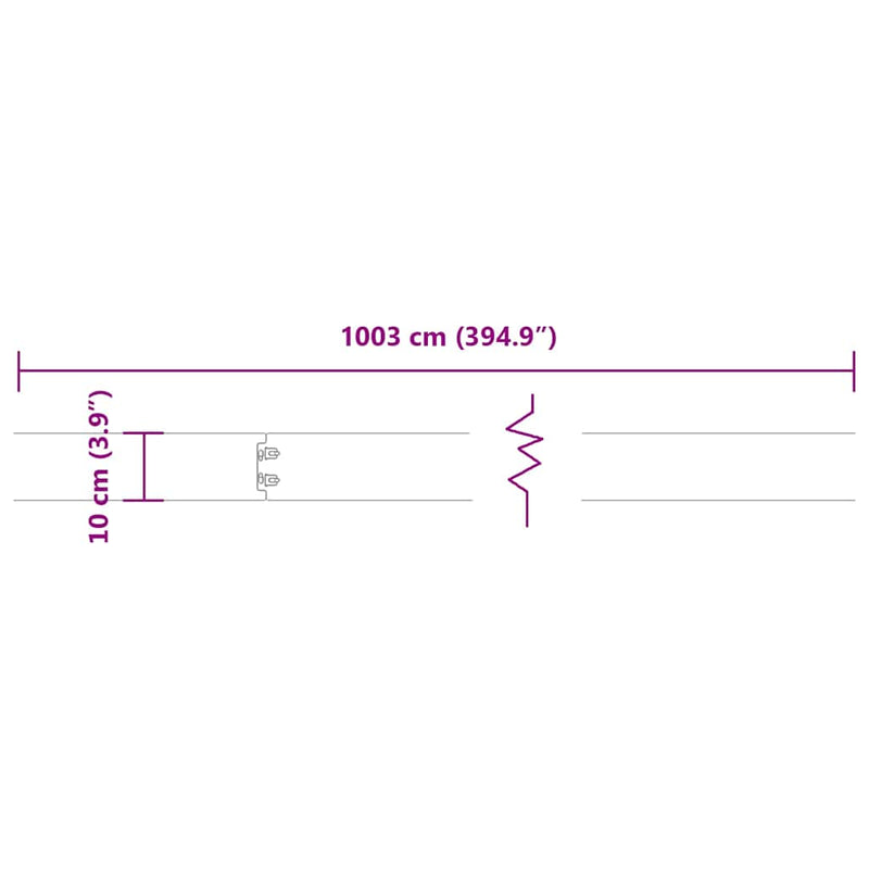 vidaXL gyepszegélyek 10 db 10x103 cm horganyzott acélból