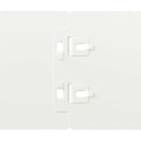 vidaXL Gyepszegélyek 50 db fehér 10x103 cm hidegen hengerelt acél