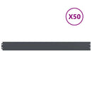 vidaXL Gyepszegélyek 50 db antracit 10x103 cm hidegen hengerelt acél