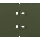 vidaXL Gyepszegélyek 50 db olajzöld 10x103 cm hidegen hengerelt acél