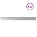 vidaXL gyepszegélyek 50 db 10x103 cm horganyzott acélból