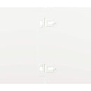 vidaXL Gyepszegélyek 10 db fehér 15x103 cm hidegen hengerelt acél