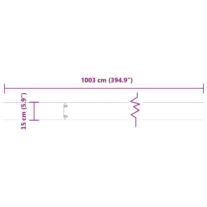 vidaXL Gyepszegélyek 10 db fehér 15x103 cm hidegen hengerelt acél