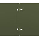 vidaXL Gyepszegélyek 10 db olajzöld 105x103 cm hidegen hengerelt acél