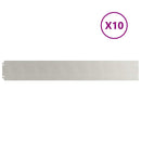 vidaXL gyepszegélyek 10 db 15x103 cm rozsdamentes acélból
