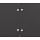 vidaXL Gyepszegélyek 50 db fekete 15x103 cm hidegen hengerelt acél