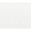 vidaXL Gyepszegélyek 50 db fehér 15x103 cm hidegen hengerelt acél