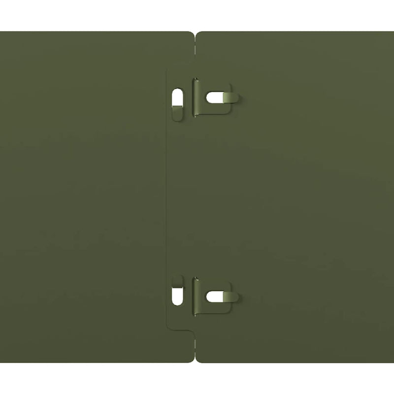 vidaXL Gyepszegélyek 50 db olajzöld 15x103 cm hidegen hengerelt acél