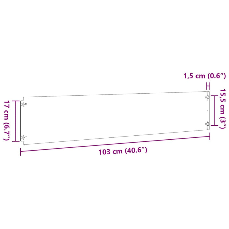 vidaXL 10 db fekete hidegen hengerelt acél gyepszegélyek 20x103 cm