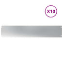 vidaXL 10 db horganyzott acélból gyepszegélyek 20x103 cm