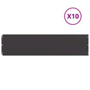vidaXL Fűszegélyezés 10 db 25 x 103 cm Hidegen hengerelt acél Fekete
