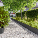 vidaXL Fűszegélyezés 10 db 25 x 103 cm Hidegen hengerelt acél Fekete