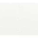 vidaXL 10 db fehér hidegen hengerelt acél gyepszegélyek 25x103 cm