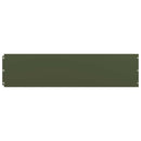 vidaXL 10 db olajzöld hidegen hengerelt acél gyepszegélyek 25x103 cm