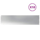 vidaXL 10 db horganyzott acélból gyepszegélyek 25x103 cm