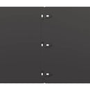 vidaXL 20 db fekete hidegen hengerelt acél gyepszegélyek 25x103 cm