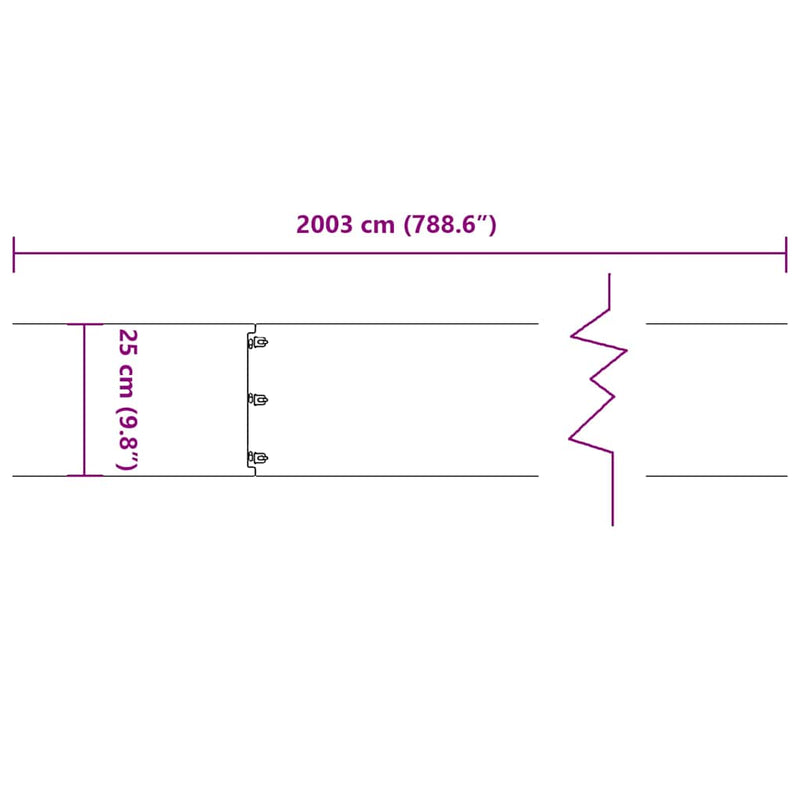 vidaXL 20 db antracit hidegen hengerelt acél gyepszegélyek 25x103 cm