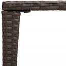 vidaXL 3 db barna polyrattan rakásolható kerti asztal