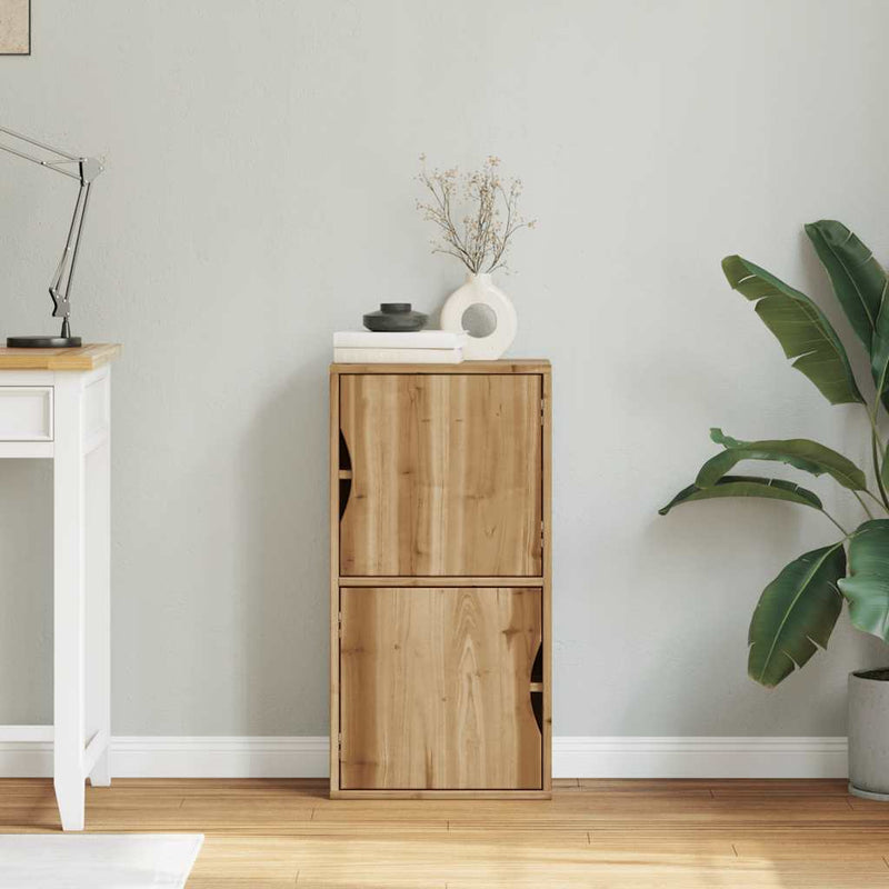 vidaXL oldalsó szekrény ODDA 40x24x79 cm tömörfa fenyőfa