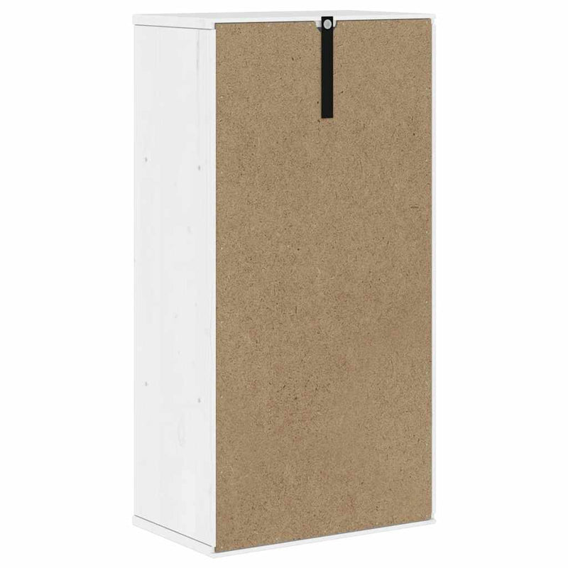vidaXL oldalsó szekrény ODDA fehér 40x24x79 cm tömörfa fenyőfa