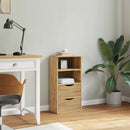 vidaXL ODDA tömörfa fenyőfa fiókos oldalsó szekrény 40x24x79 cm