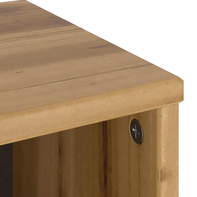 vidaXL oldalsó szekrény ODDA 40x24x79 cm tömörfa fenyőfa