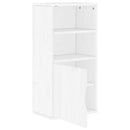 vidaXL oldalsó szekrény ODDA fehér 40x24x79 cm tömörfa fenyőfa