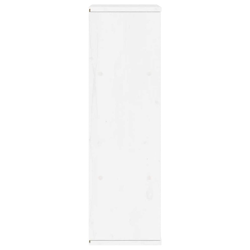 vidaXL ODDA tömörfa fenyőfa fiókos oldalsó szekrény fehér 40x24x79 cm