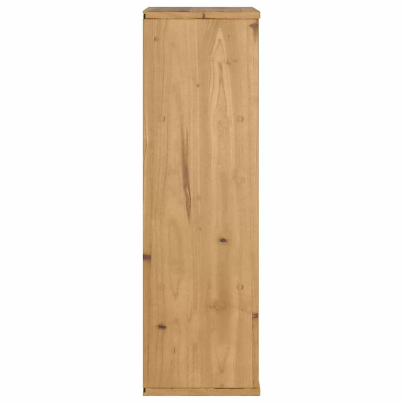 vidaXL ODDA tömörfa fenyőfa oldalsó szekrény fiókkal 40x24x79 cm