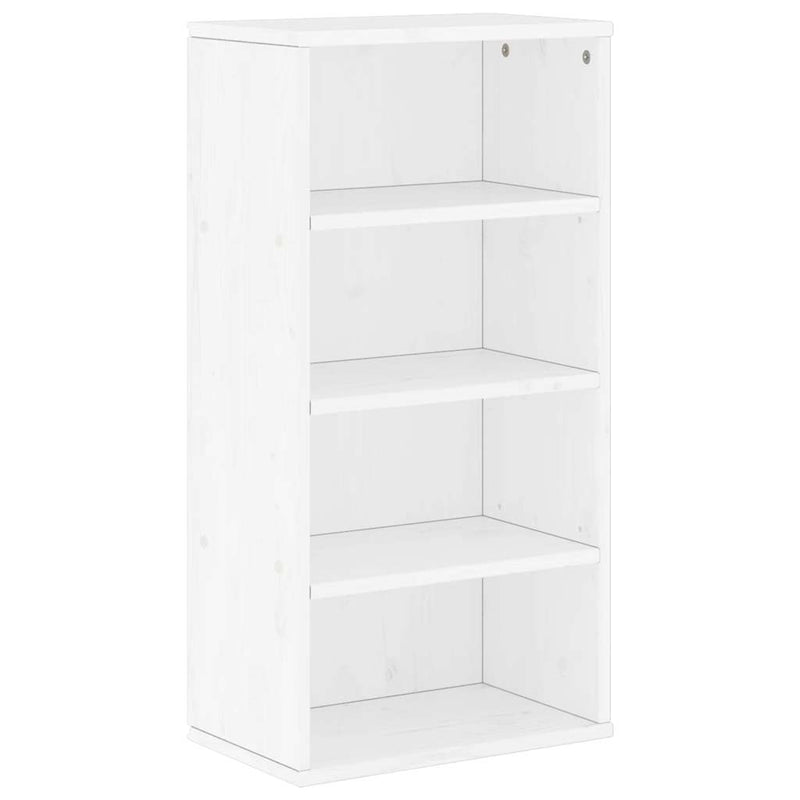vidaXL oldalsó szekrény ODDA fehér 40x24x79 cm tömörfa fenyőfa