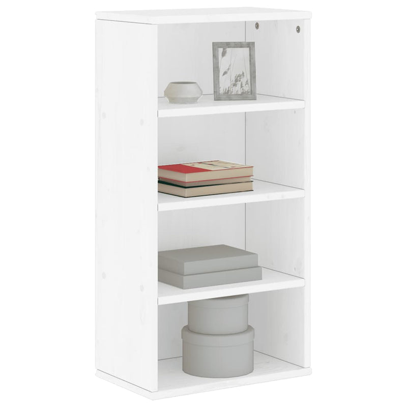 vidaXL oldalsó szekrény ODDA fehér 40x24x79 cm tömörfa fenyőfa