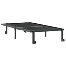 vidaXL fekete acél ágykeret matrac nélkül összecsukható 90x200 cm