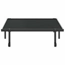 vidaXL fekete acél ágykeret matrac nélkül összecsukható 100x200 cm