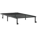 vidaXL fekete acél ágykeret matrac nélkül összecsukható 100x200 cm
