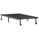 vidaXL fekete acél ágykeret matrac nélkül összecsukható 107x203 cm