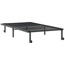 vidaXL fekete acél ágykeret matrac nélkül összecsukható 107x203 cm