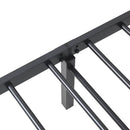 vidaXL fekete acél ágykeret matrac nélkül összecsukható 107x203 cm
