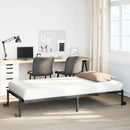 vidaXL fekete acél ágykeret matrac nélkül összecsukható 107x203 cm